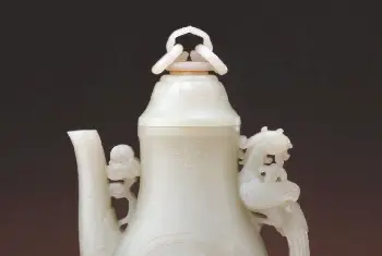 青玉凤柄执壶 - 故宫玉石器藏品