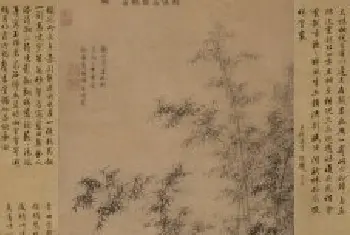 边景昭王绂竹鹤双清图轴 - 故宫绘画藏品