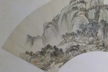 王翚山水图扇页 - 故宫绘画藏品