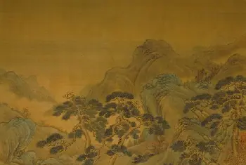 郎世宁乾隆皇帝围猎聚餐图轴 - 故宫绘画藏品