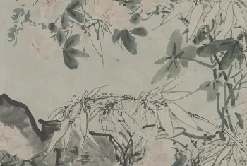 徐霖花卉泉石图卷 - 故宫绘画藏品