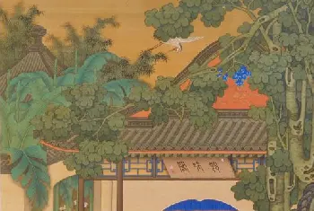 胤禛朗吟阁图像轴 - 故宫绘画藏品