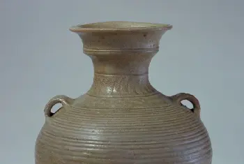 青釉刻划弦纹双系瓷壶 - 故宫陶瓷器藏品