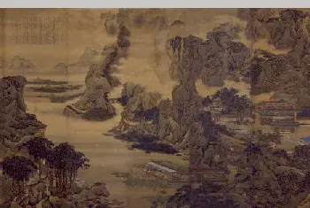 袁江阿房宫图屏 - 故宫绘画藏品