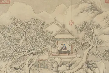 清人《乾隆赏雪图》横幅 - 故宫绘画藏品