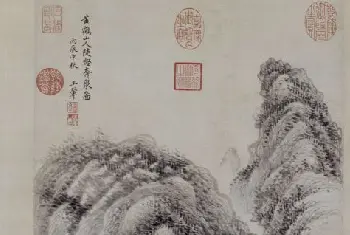 王翚陡壑奔泉图轴 - 故宫绘画藏品