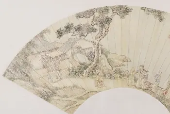 焦秉贞陶渊明归去来辞图扇页 - 故宫绘画藏品